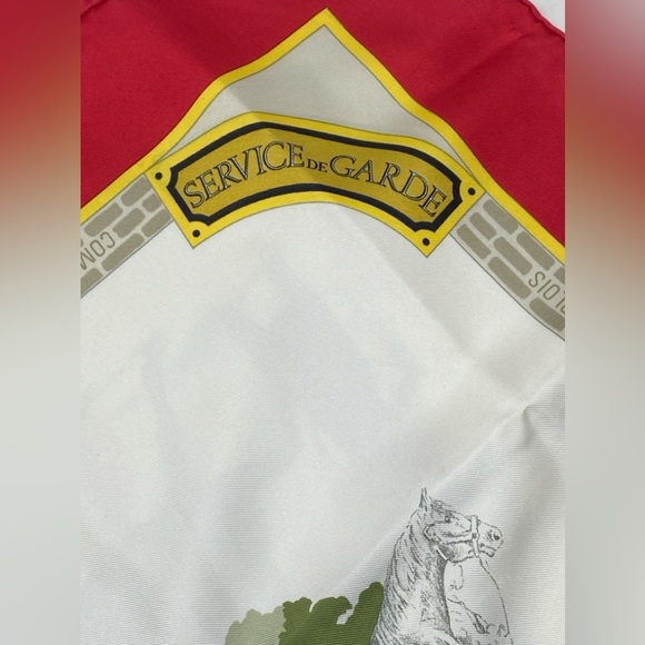 Hermes Vintage Scarf Carre 90” LES HARAS Nationaux” Red - Picture 7 of 16